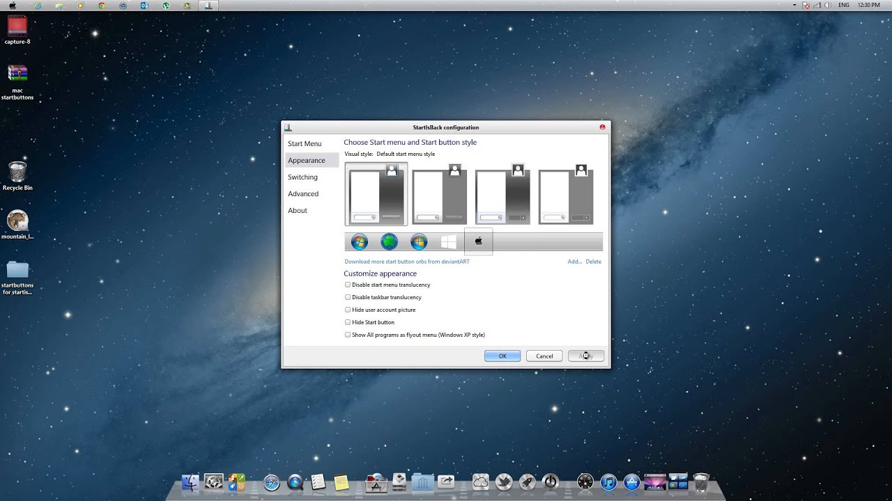 download mac os x theme for windows xp